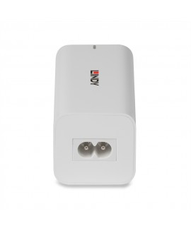 LINDY GaN Power Adapter with 4 USB Type-A and Type-C Ports, 100W