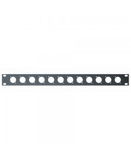 Quik Lok RS/243 1-unit pre-drilled 19" rack panel