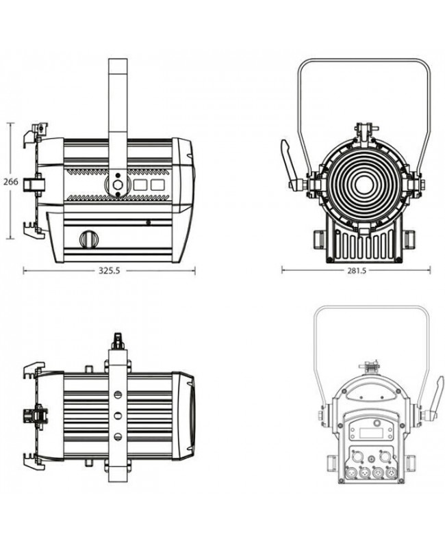 Showtec Performer Fresnel 1000 LED MKII 3100 K Fari Fresnel