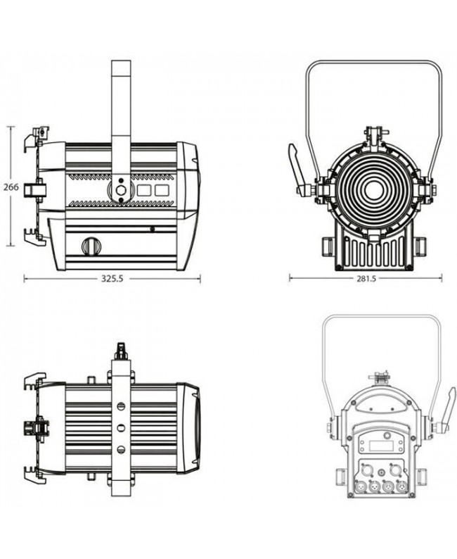 Showtec Performer Fresnel 1000 LED MKII 5600 K Fari Fresnel