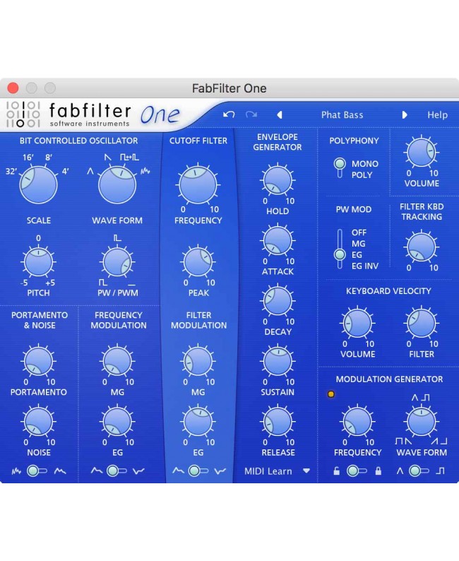 Fabfilter One Audio & Effect Plug-Ins