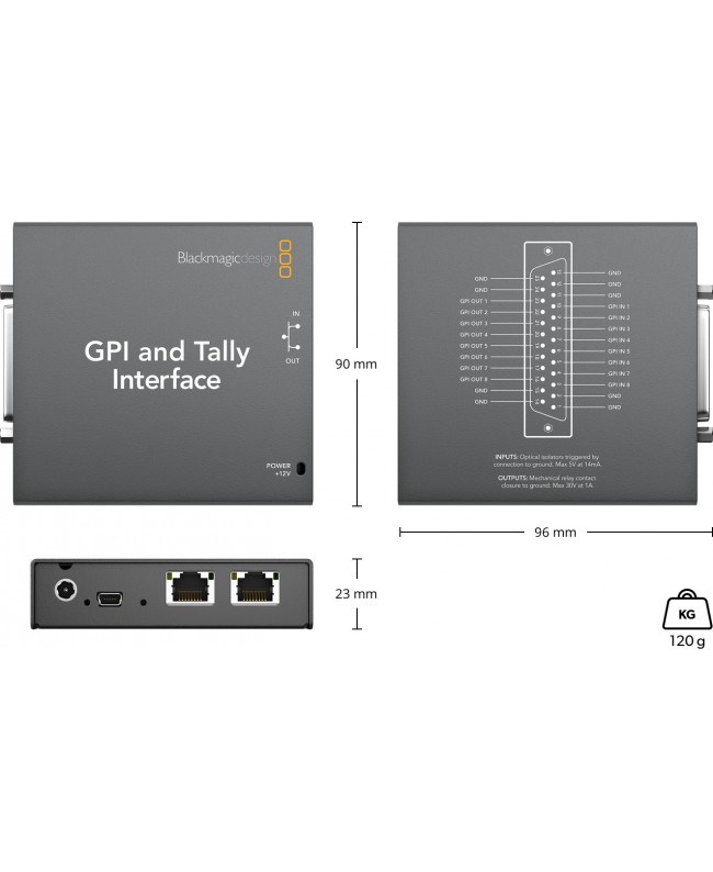 Blackmagic Design GPI and Tally Interface Mixer Video & Switcher