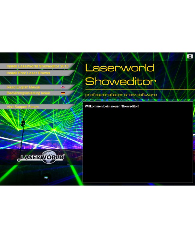 Laserworld ShowNET incl. Showeditor Lasershow Software Controller Software