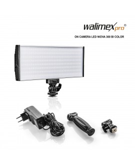 Walimex Pro LED Daylight Niova 300 Bi Color On Camera 30 Watt Continuous Lighting