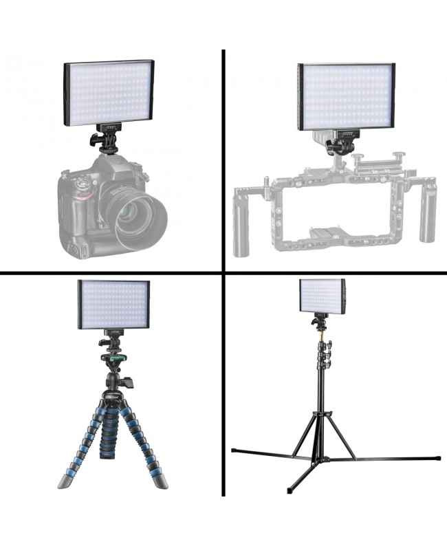 Walimex Pro LED Light Niova 150 Bi Color On Camera 15 Watt Continuous Lighting