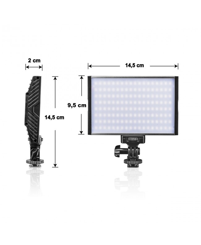 Walimex Pro LED Light Niova 150 Bi Color On Camera 15 Watt Continuous Lighting