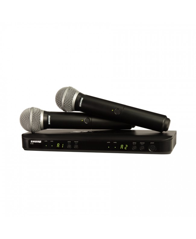 SHURE BLX288E/PG58 M17 Sistema wireless con trasmettitore palmare