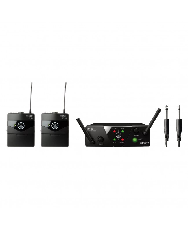 AKG WMS40 Mini Dual Instrumental Set Sistemi Wireless per Strumenti