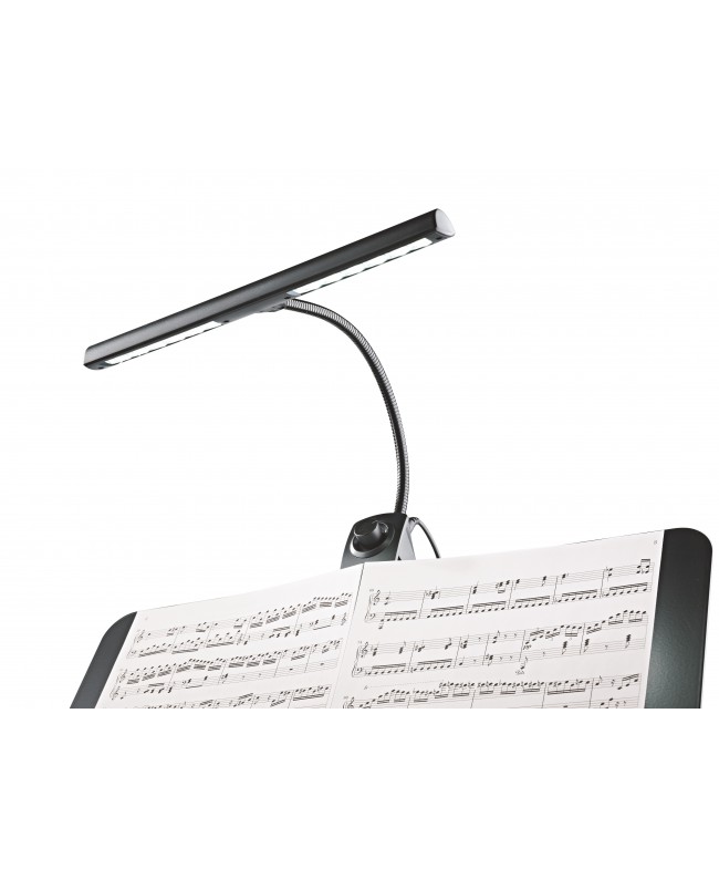 K&M 12295 Lampada da leggio LED »Dimmer Light« - nera Lampade