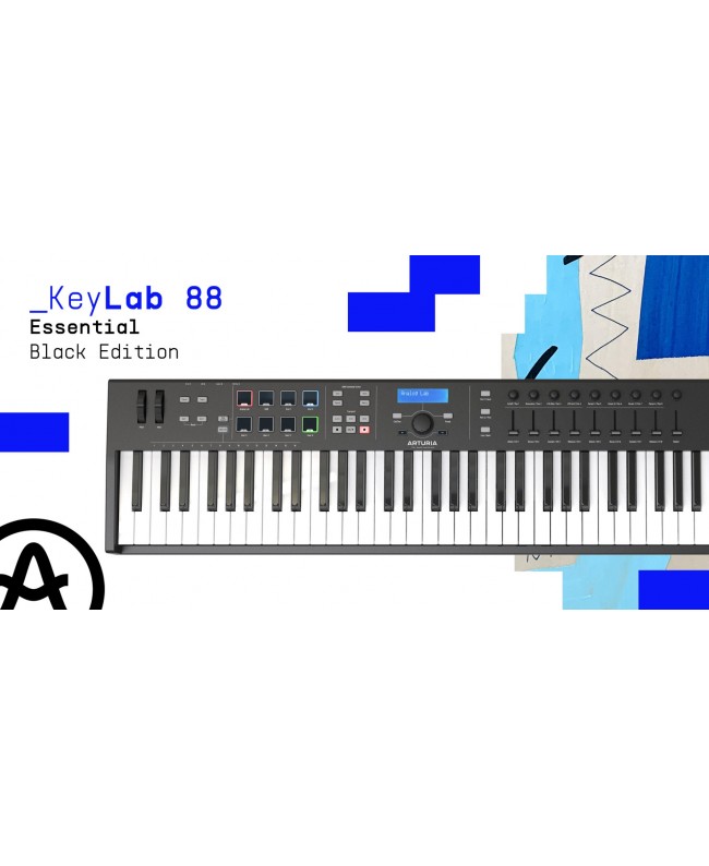 ARTURIA KeyLab Essential 88 Black Edition MIDI Master Keyboards