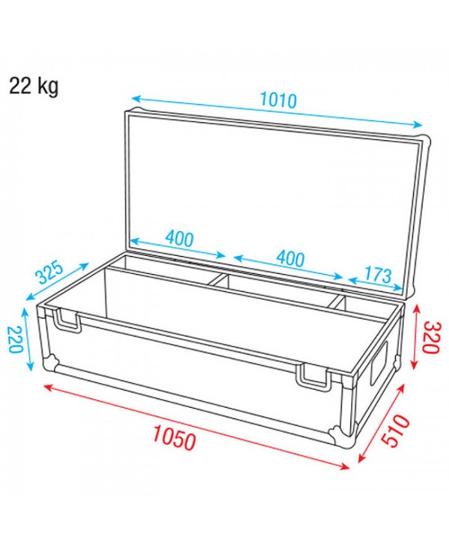Showtec Case for 8 x Octostrip Cases for spotlights