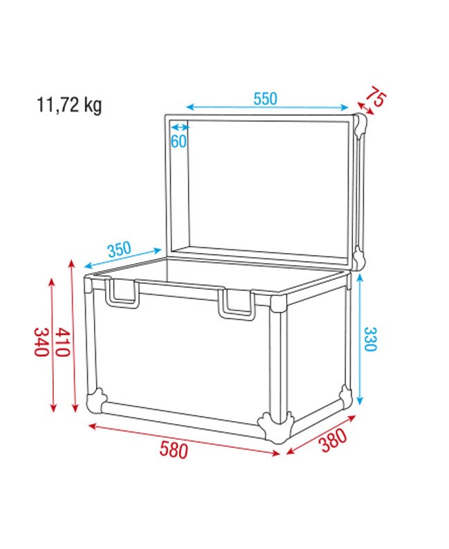 Showgear Stack Case 2 Zubehör für Dekoleuchten