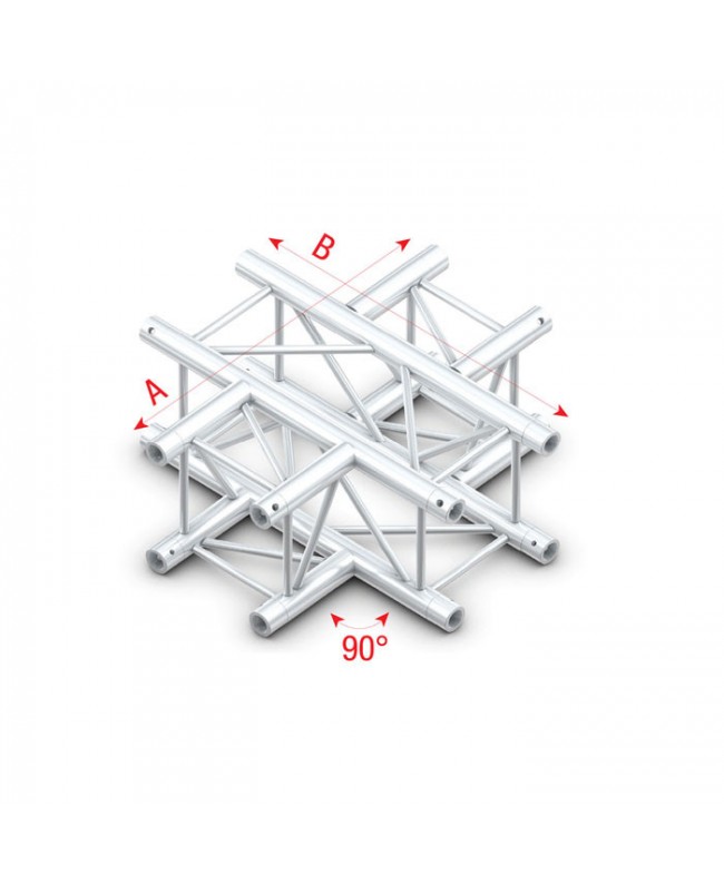 Milos Pro-30 Square G Truss - T-Cross 3-way - 50 cm Pro-30 a sezione quadra