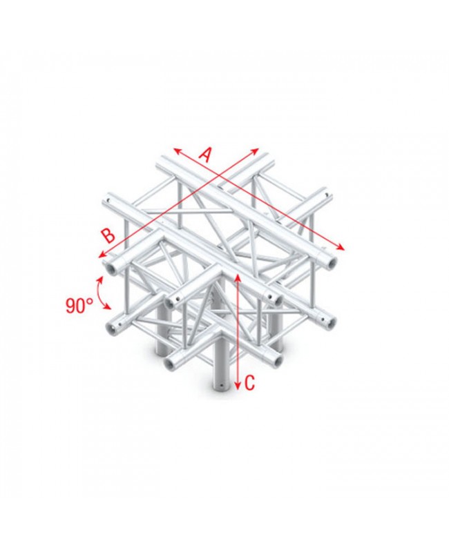 Milos Pro-30 Square G Truss - Cross + Down 5-way -71cm Pro-30 Viereck