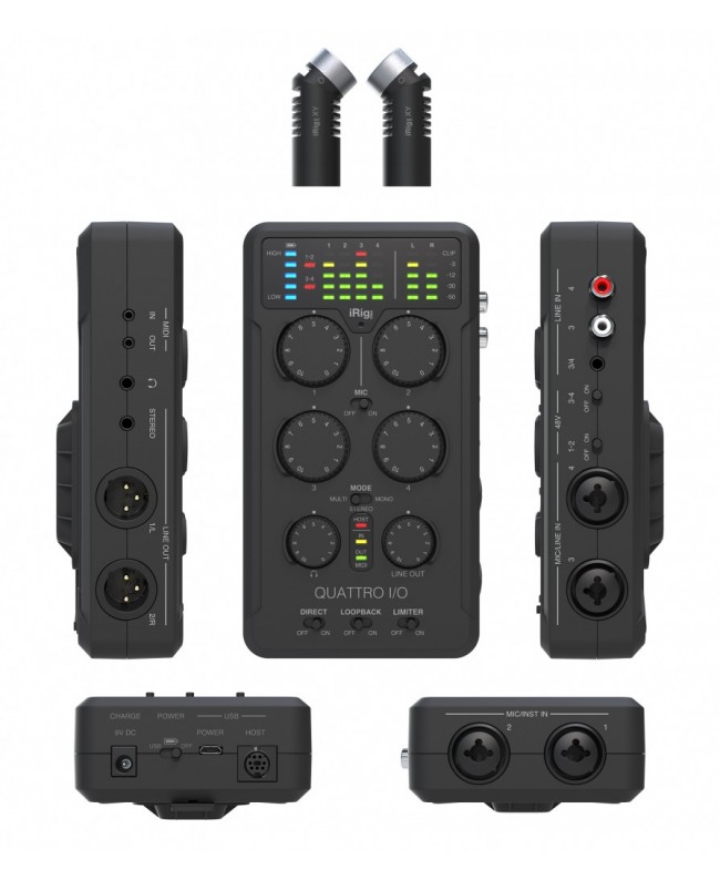 iK Multimedia iRig Pro Quattro I/O iOS Audio Interface