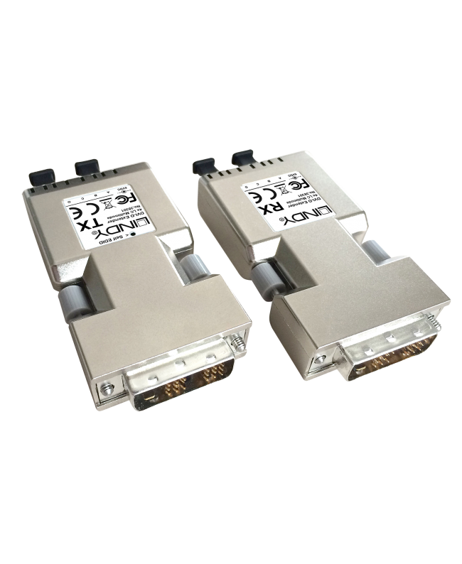LINDY 500m Fibre Optic DVI-D Single Link Extender Extender segnale Video