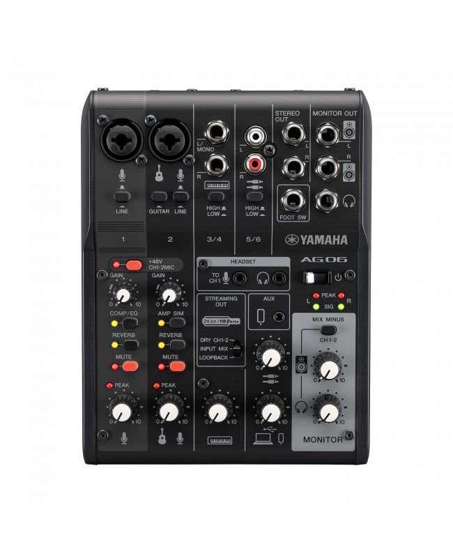 YAMAHA AG 06MK2 Black USB Audio Interfaces