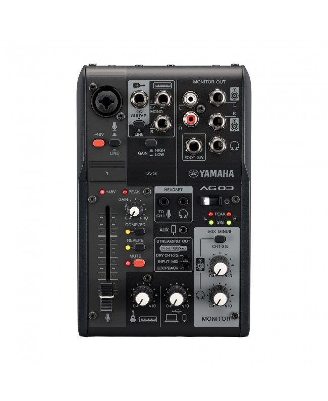 YAMAHA AG03MK2 Black USB Audio Interface