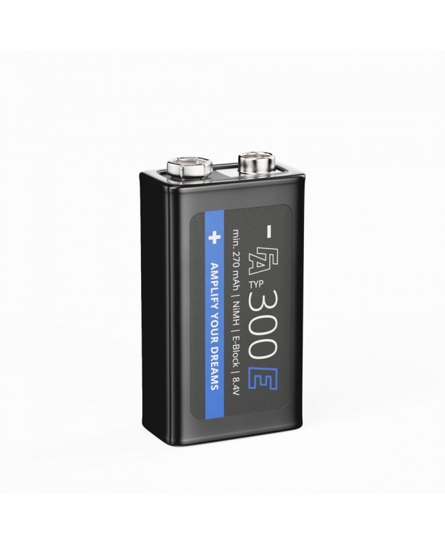 FISCHER AMPS 9V NIMH Accu - 300mAh Batterien