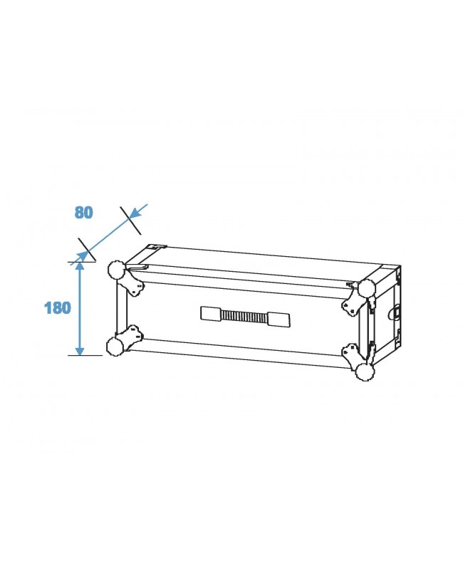 ROADINGER Rack Profi 2U 45cm 19" Racks