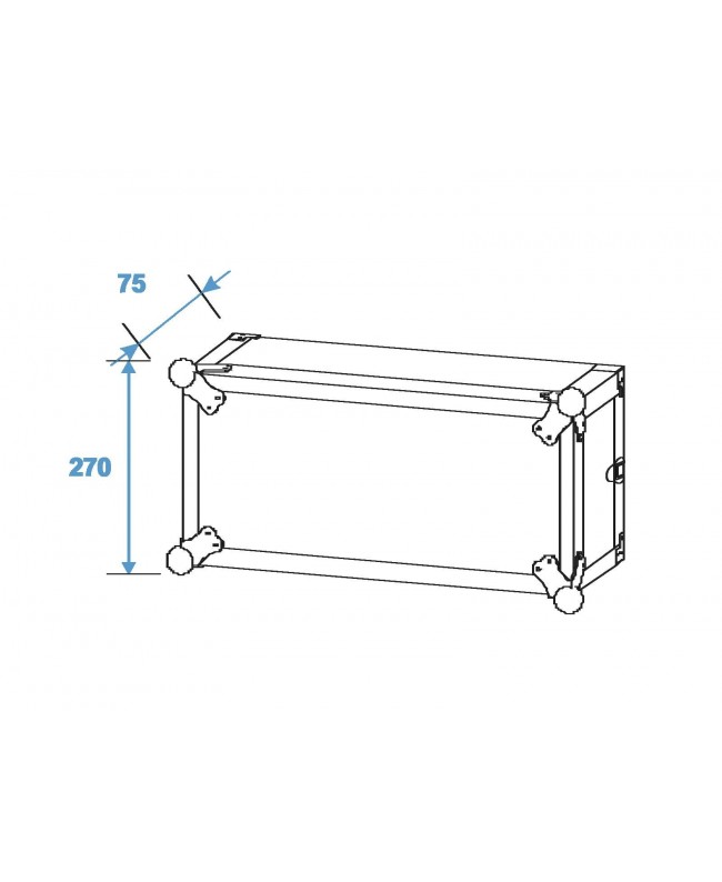 ROADINGER Effect Rack CO DD, 5U, 40cm deep, black 19" Racks