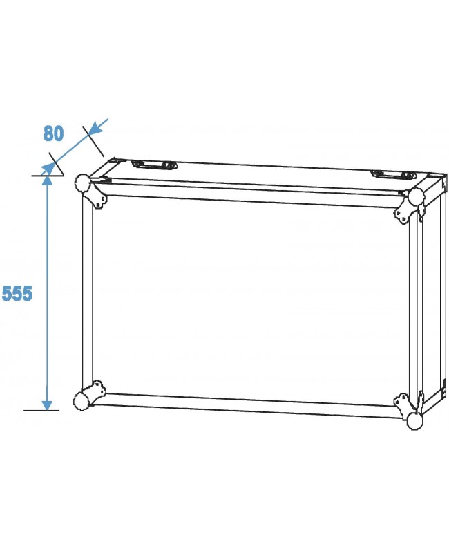 ROADINGER Rack Profi 12U 45cm with wheels 19" Rack