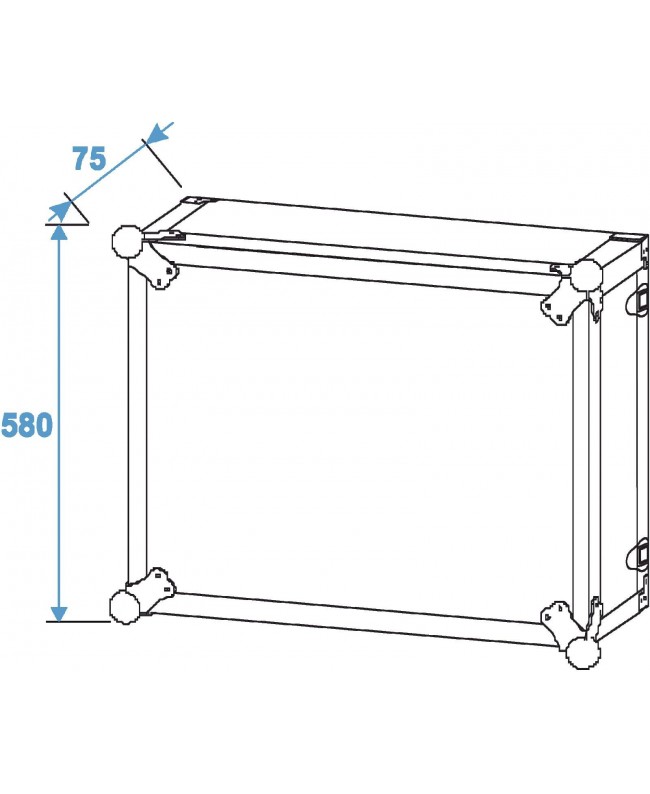 ROADINGER Effect Rack CO DD, 12U, 38cm deep, black 19" Rack