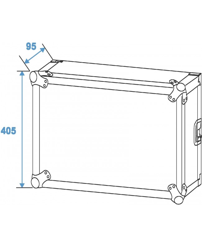 ROADINGER Rack Profi 8U 45cm 19" Rack