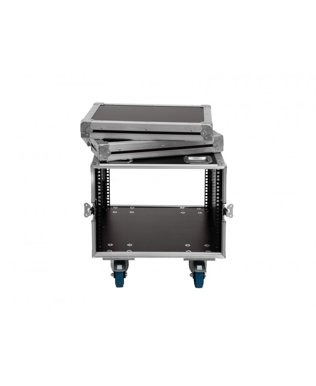 ROADINGER Rack Profi KM 8U 55cm with wheels 19" Racks