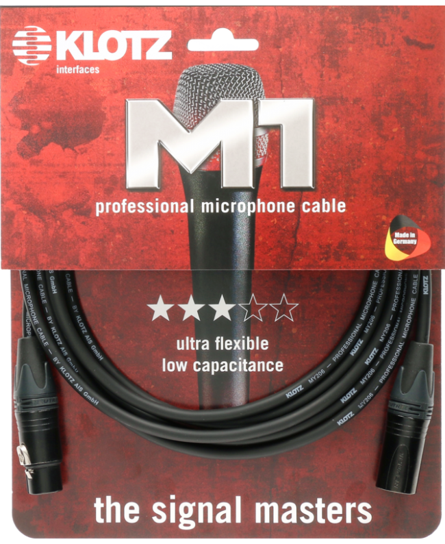 KLOTZ M1FM1N0200 Microphone Cables