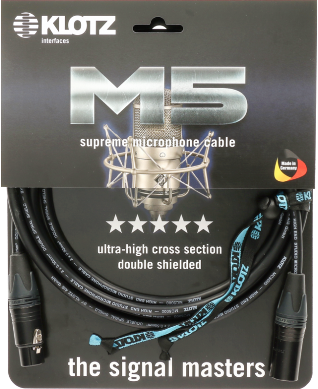 KLOTZ M5FM03 XLR Microphone Cables