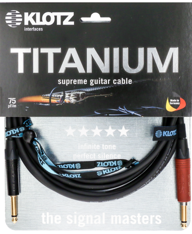 KLOTZ TITANIUM TI-0450PSP Guitar Cables