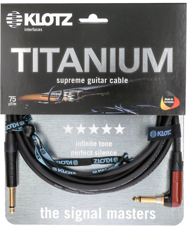 KLOTZ TITANIUM TIR0300PSP Guitar Cables