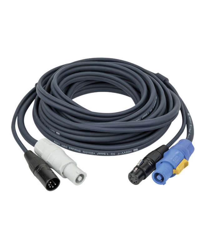 DAP Cavo Hybrid FP18 - PowerCON & 5-pin XLR - 3 m Cavi ibridi alimentazione & segnale DMX