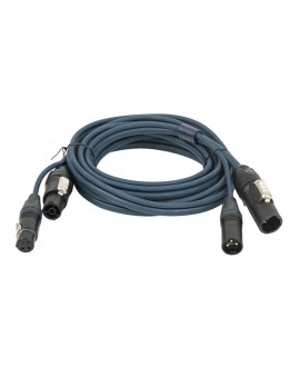 DAP Cavo Hybrid FP-13 - PowerCON True1 & 3-pin XLR - 3 m Cavi ibridi alimentazione & segnale DMX