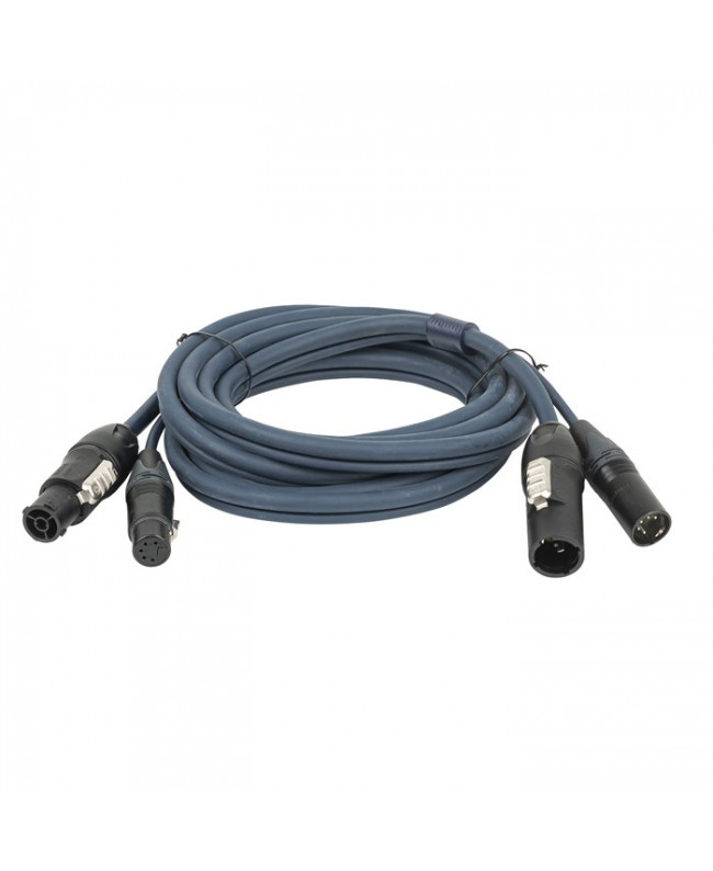 DAP Cavo Hybrid FP-14 - PowerCON True1 & 5-pin XLR - 1.5 m Cavi ibridi alimentazione & segnale DMX