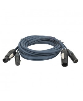 DAP Cavo Hybrid FP-14 - PowerCON True1 & 5-pin XLR - 15 m Cavi ibridi alimentazione & segnale DMX