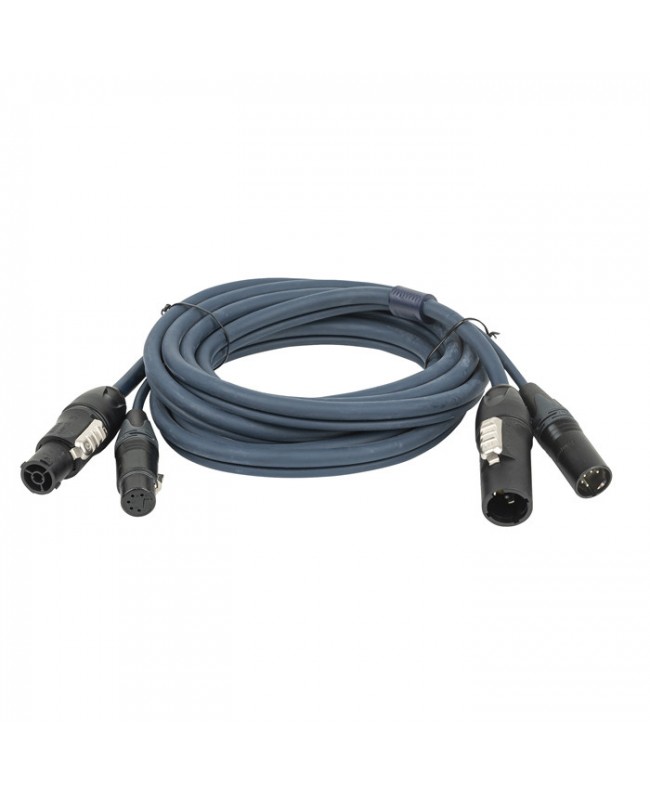 DAP Cavo Hybrid FP-14 - PowerCON True1 & 5-pin XLR - 15 m Hybrid Cables Power & DMX Signal