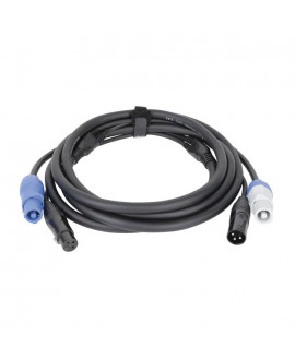 DAP FP20 Hybrid Cable - Power Pro & 3-pin XLR - DMX / Power - 150 cm Hybridkabel Strom- und DMX-Signal