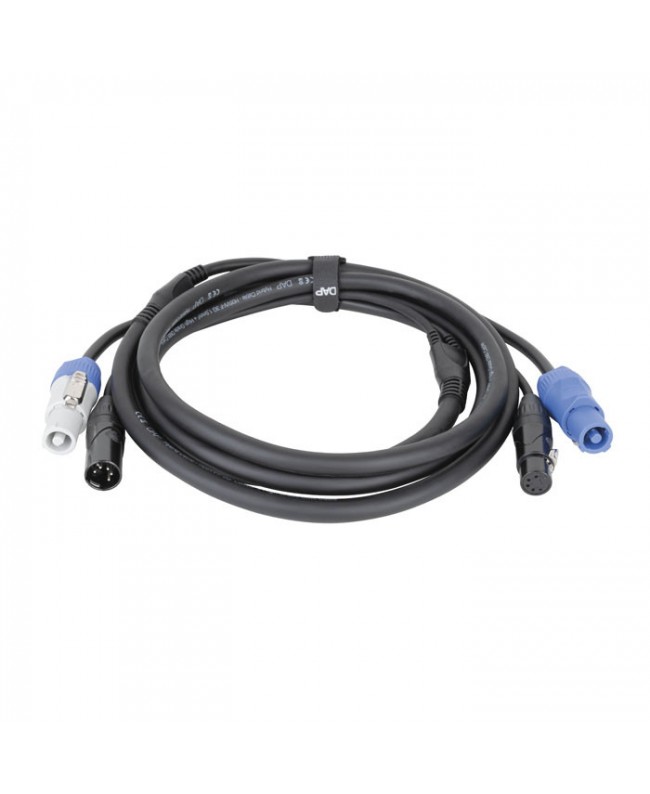 DAP FP21 Hybrid Cable - Power Pro & 5-pin XLR - DMX / Power - 150 cm Hybrid Cables