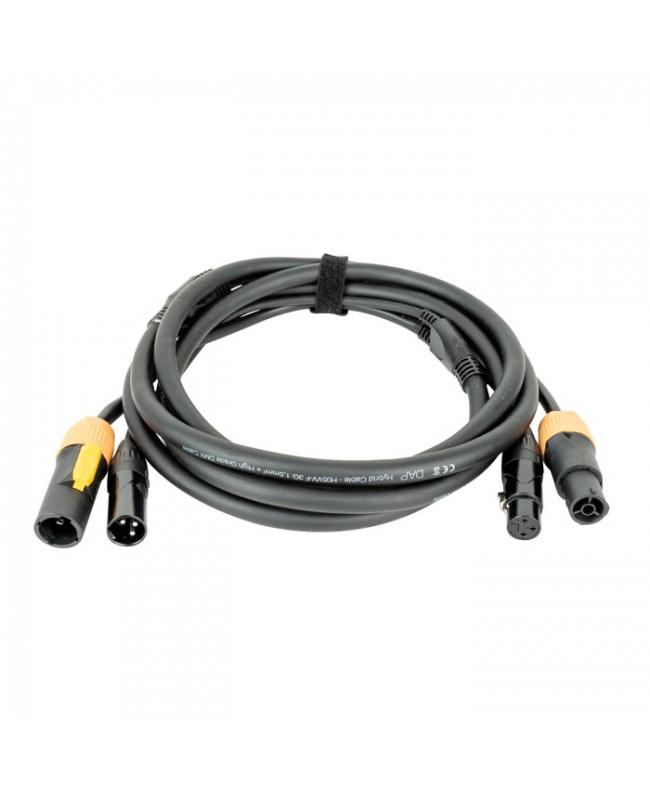 DAP FP22 Hybrid Cable - Power Pro True & 3-pin XLR - D MX / Power - 150 cm Hybrid Cables Power & DMX Signal