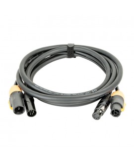 DAP FP23 Hybrid Cable - Power Pro True & 5-pin XLR - D MX / Power - 6 m Hybrid Cables