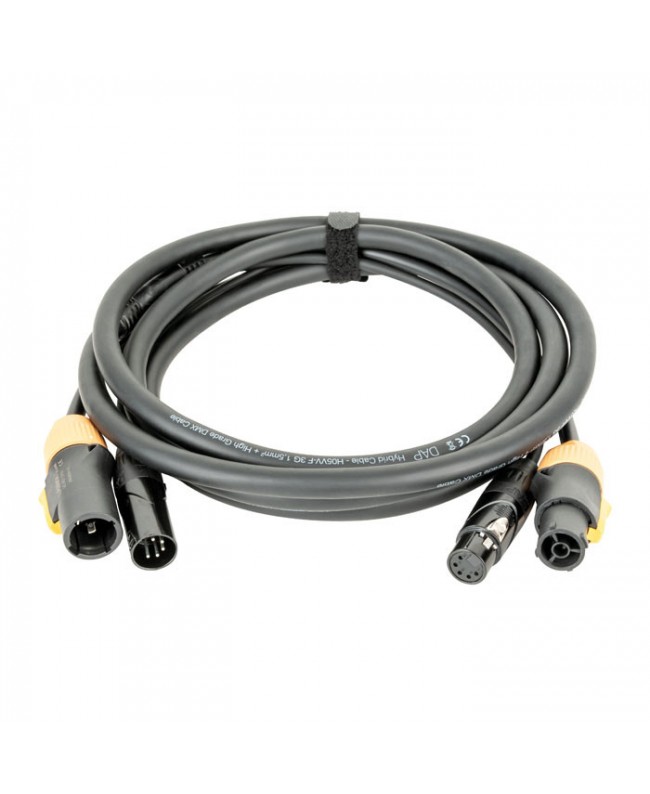 DAP FP23 Hybrid Cable - Power Pro True & 5-pin XLR - D MX / Power - 15 m Hybrid Cables Power & DMX Signal