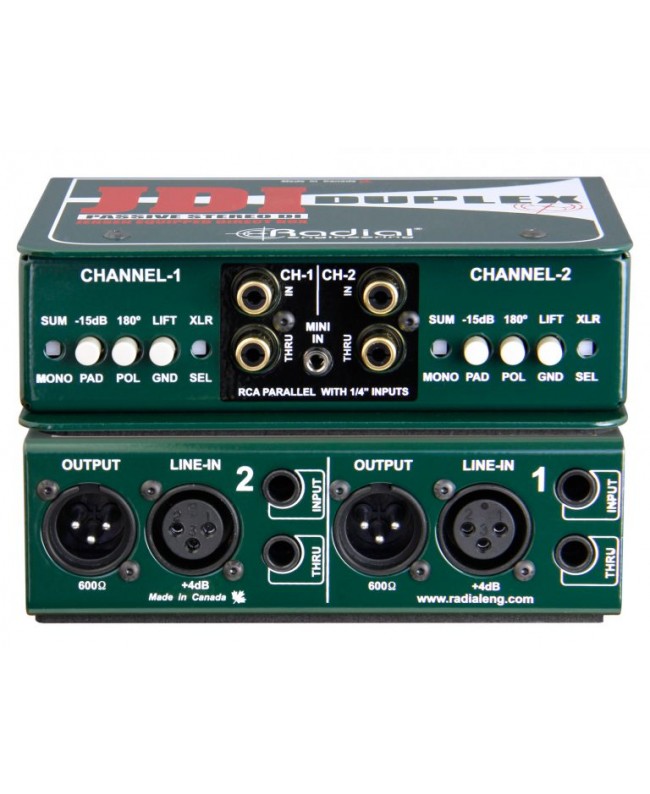 Radial Engineering JDI Duplex Passive DI-Boxen