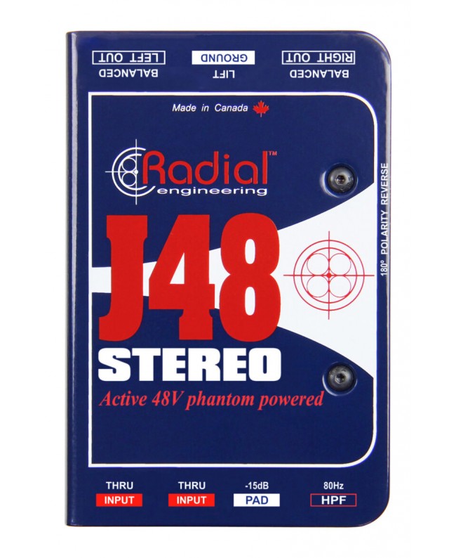 Radial Engineering J48 Stereo Active DI Boxes