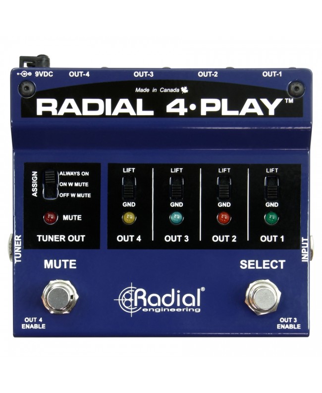 Radial Engineering 4-Play DI Box Attivi