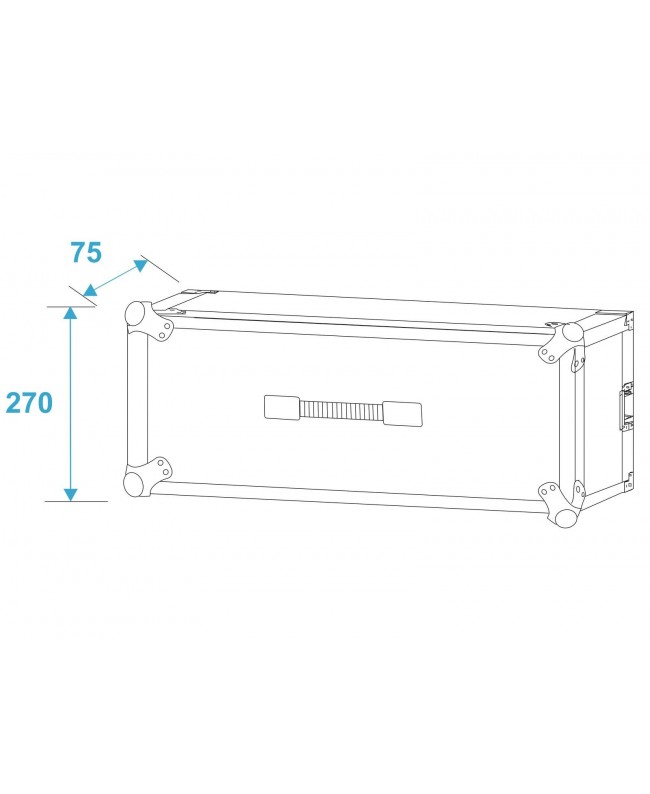 ROADINGER Effect Rack CO DD, 5U, 24cm deep, black Rack 19"