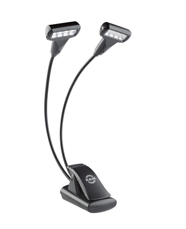 Lampada Da Leggio K&M 12273 Double FlexLight - 4 LED, 3000K, Con Pinza, Per Musicisti - Foto 9