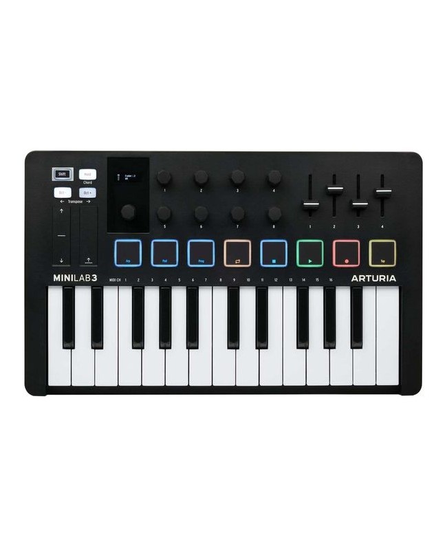Arturia MiniLab 3 Black Master Keyboards MIDI