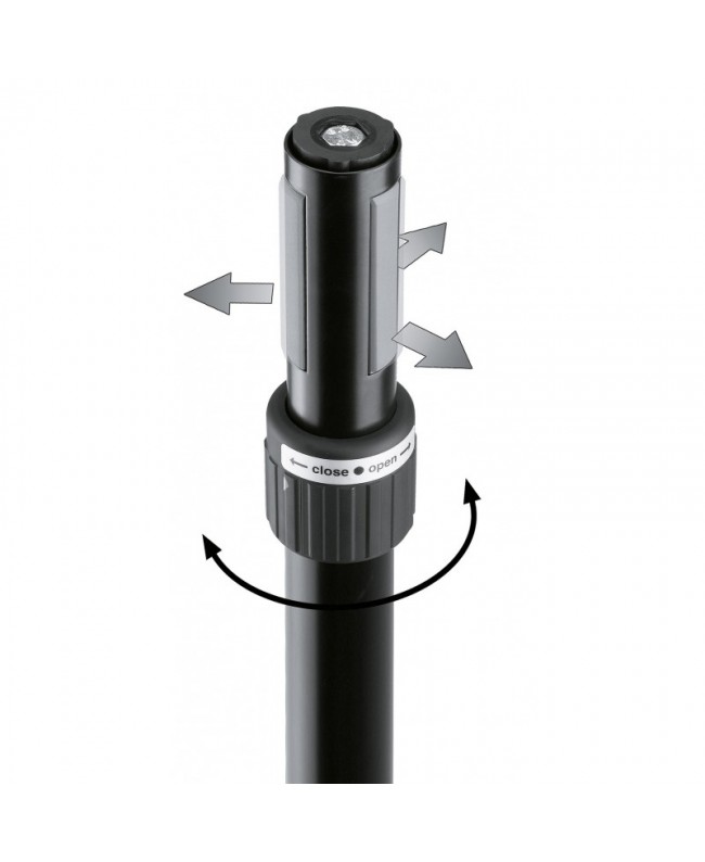 K&M 21340 Distanzrohr mit Kurbel und »Ring Lock« Stative für Lautsprecher